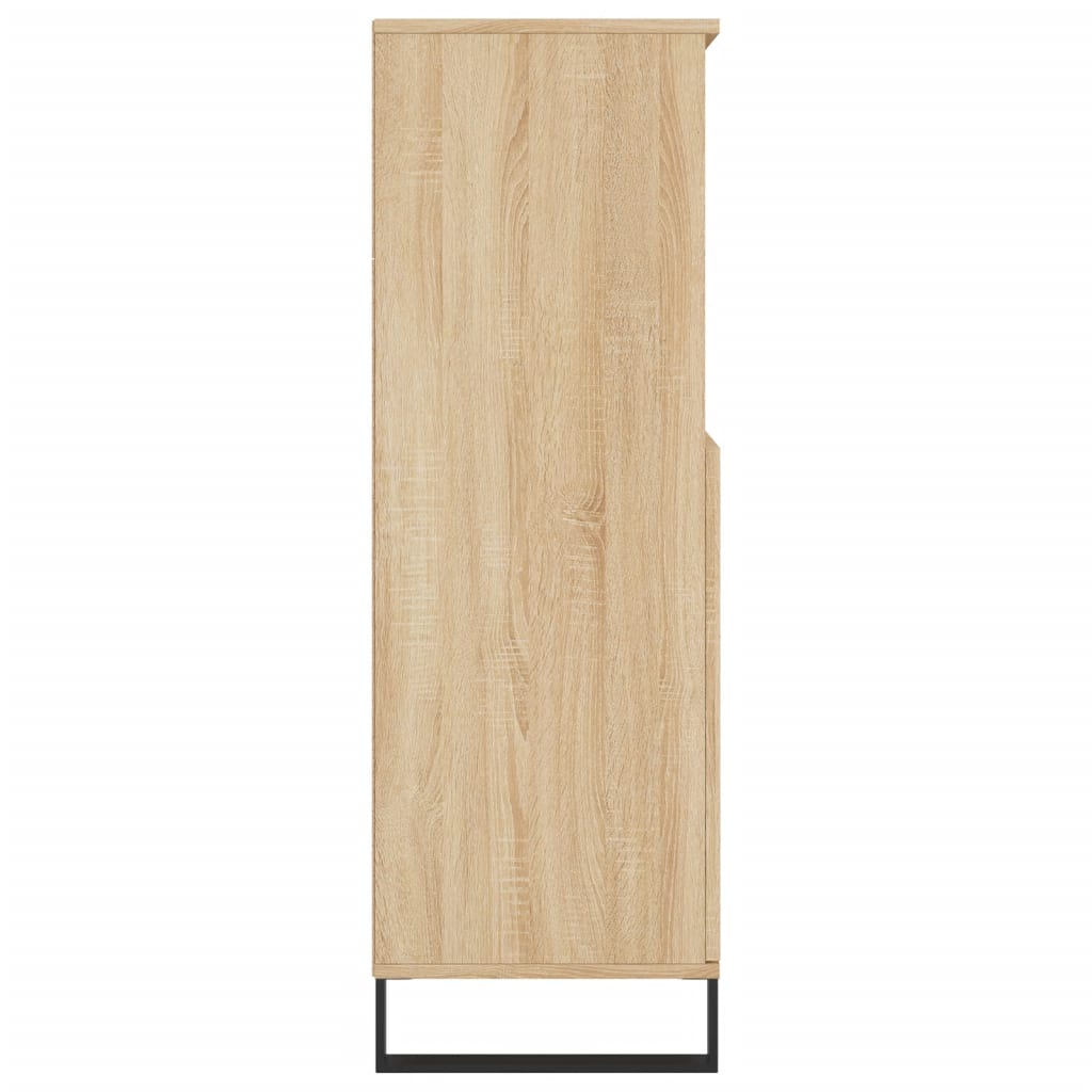 Visoka komoda hrasta sonome 60x36x110 cm od konstruiranog drva