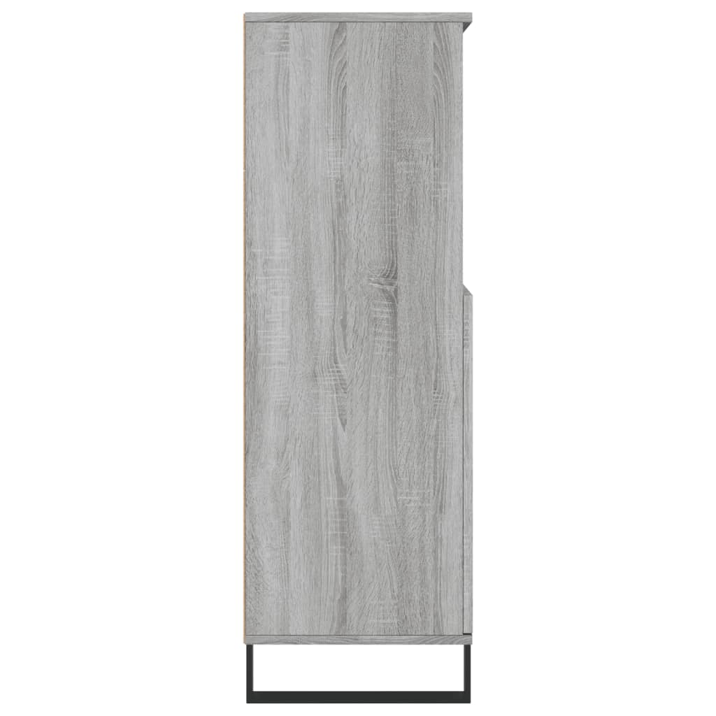 Visoka komoda siva sonome 60x36x110 cm od konstruiranog drva