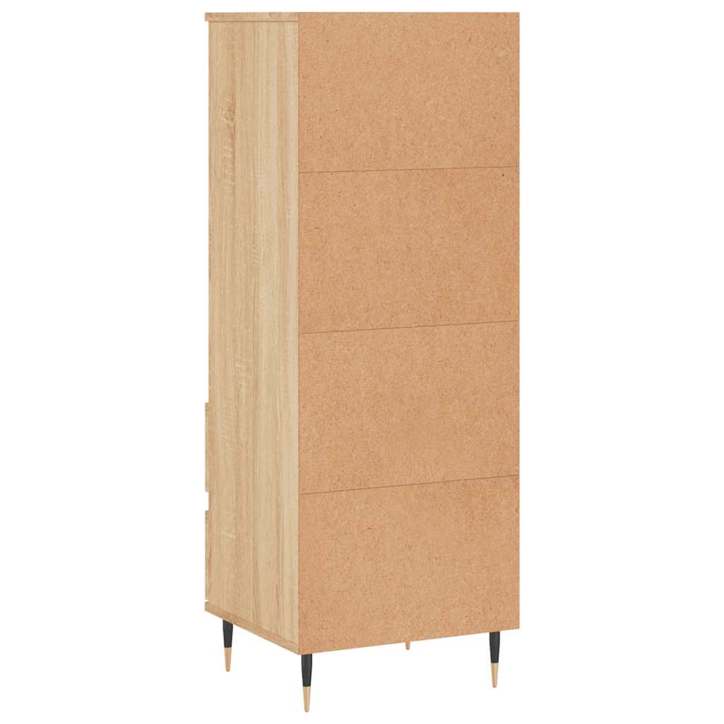 Visoka komoda hrasta sonome 40x36x110 cm od konstruiranog drva
