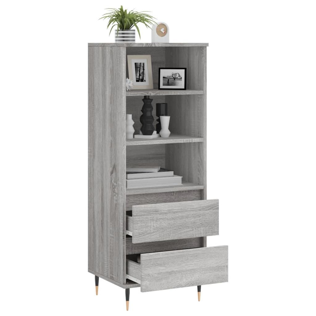 Visoka komoda boja hrasta 40x36x110 cm od konstruiranog drva