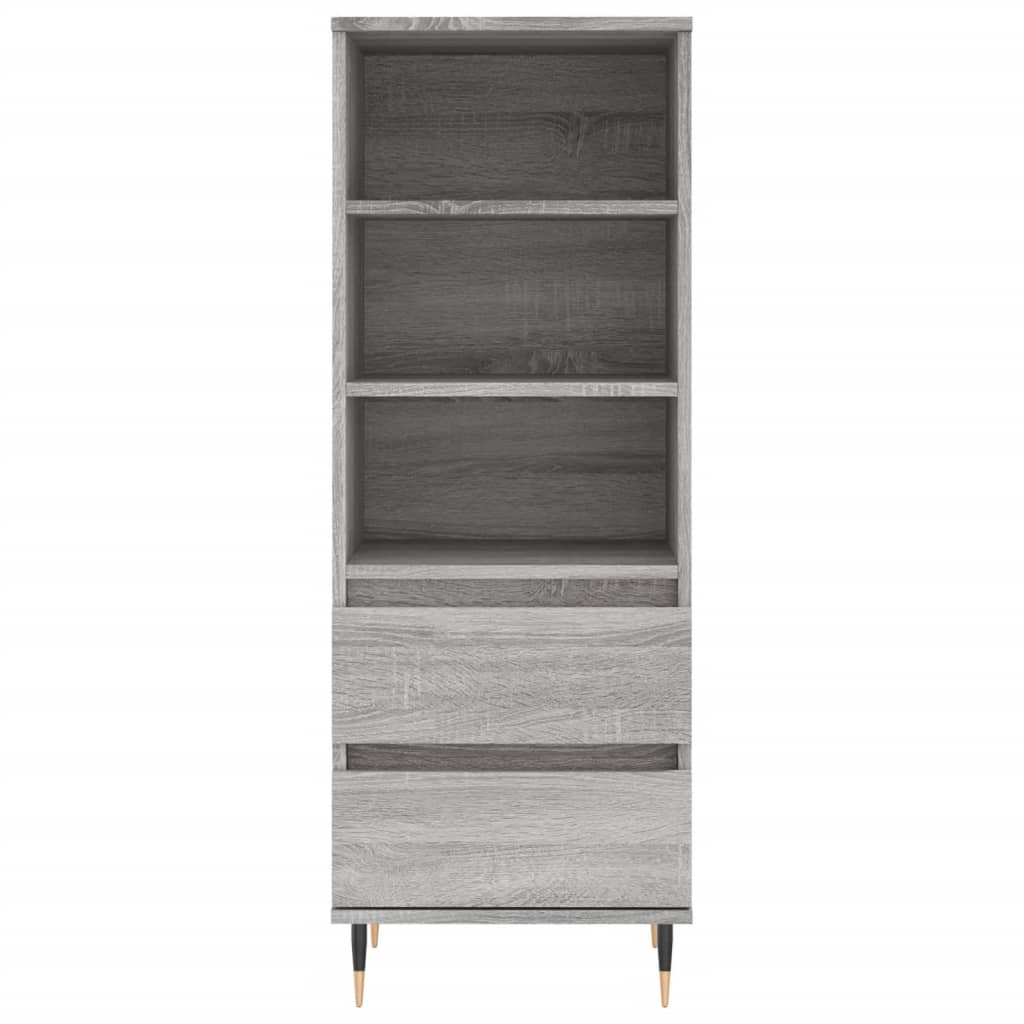 Visoka komoda boja hrasta 40x36x110 cm od konstruiranog drva