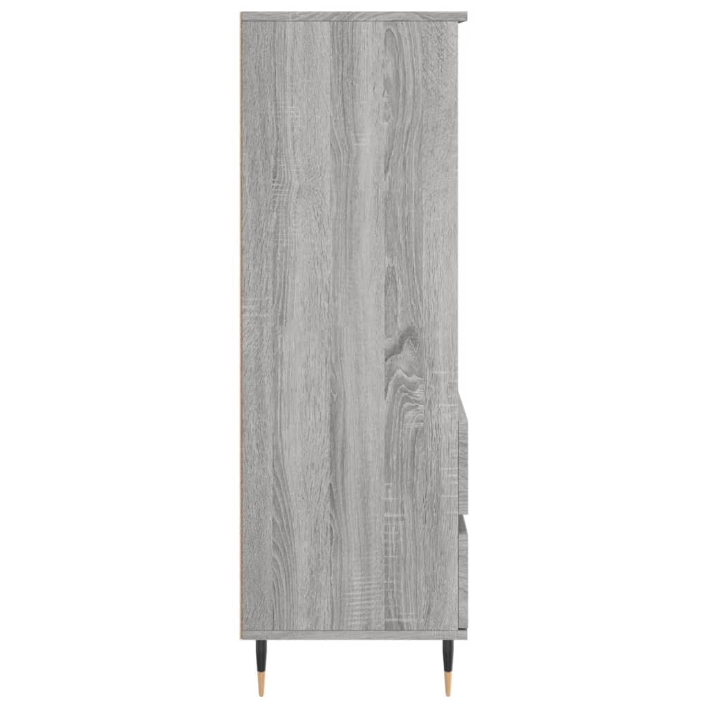 Visoka komoda boja hrasta 40x36x110 cm od konstruiranog drva