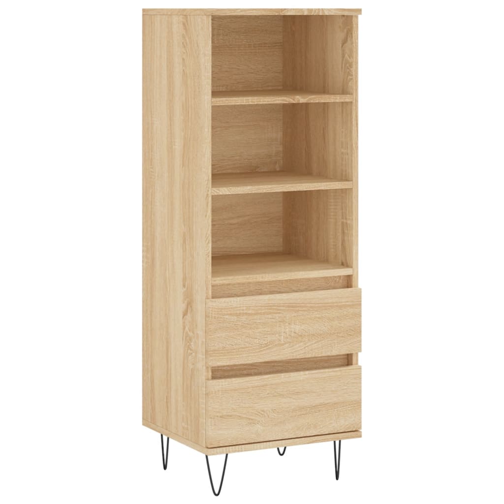 Visoka komoda hrasta sonome 40x36x110 cm od konstruiranog drva