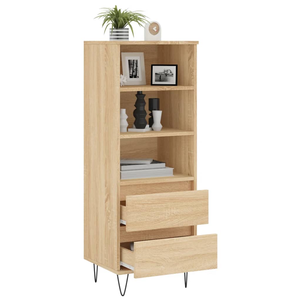 Visoka komoda hrasta sonome 40x36x110 cm od konstruiranog drva
