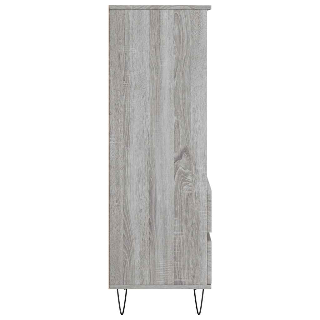Visoka komoda boja hrasta 40x36x110 cm od konstruiranog drva