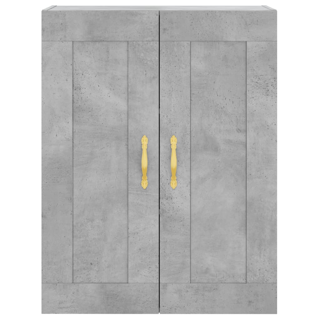 Zidni ormarić siva boja betona 69,5x34x90 cm konstruirano drvo