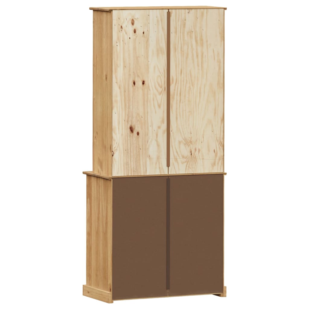 Visoka komoda VIGO 80 x 40 x 176 cm od masivne borovine
