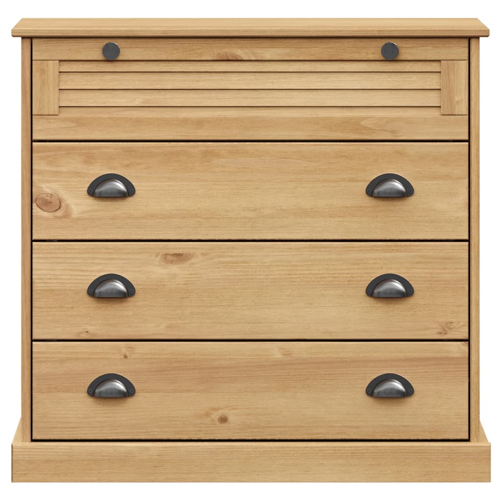 Visoka komoda VIGO 80 x 40 x 176 cm od masivne borovine