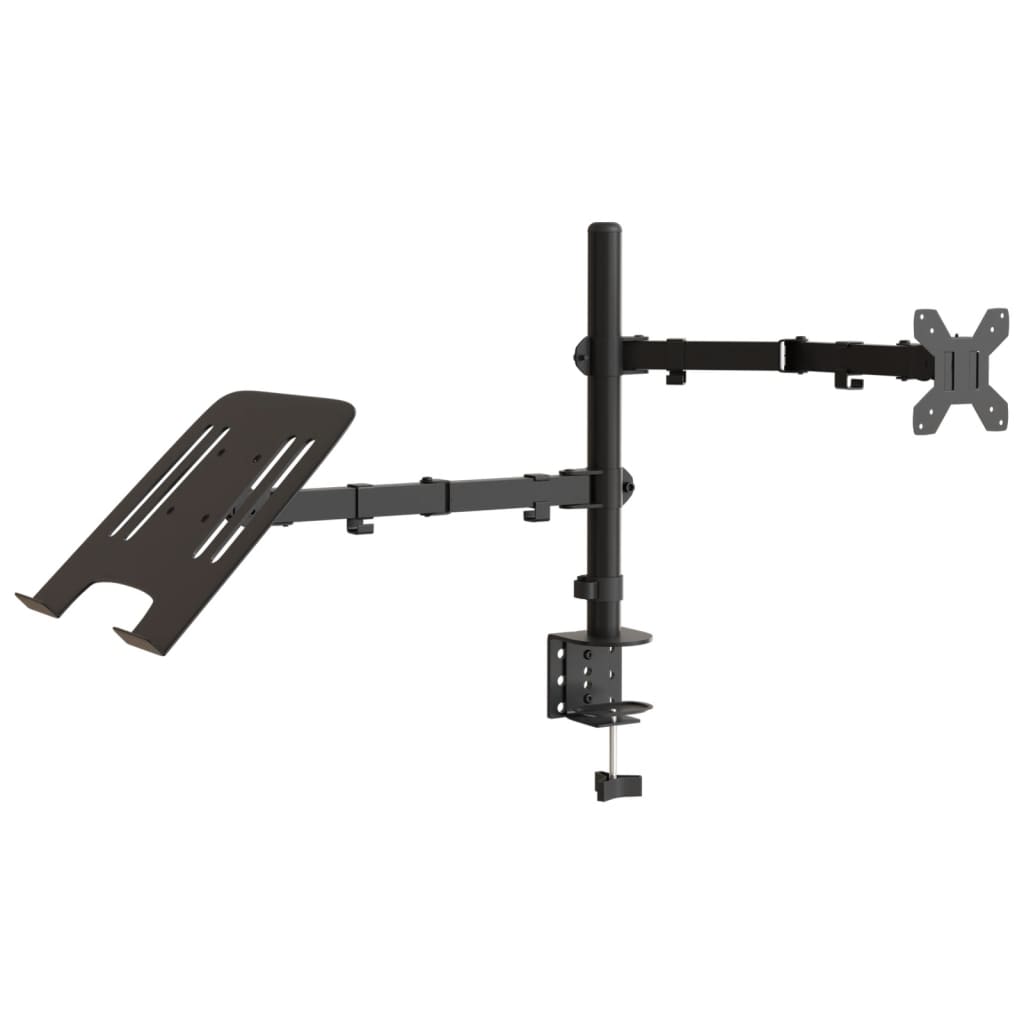 Nosač za monitor crni čelični VESA 75/100 mm