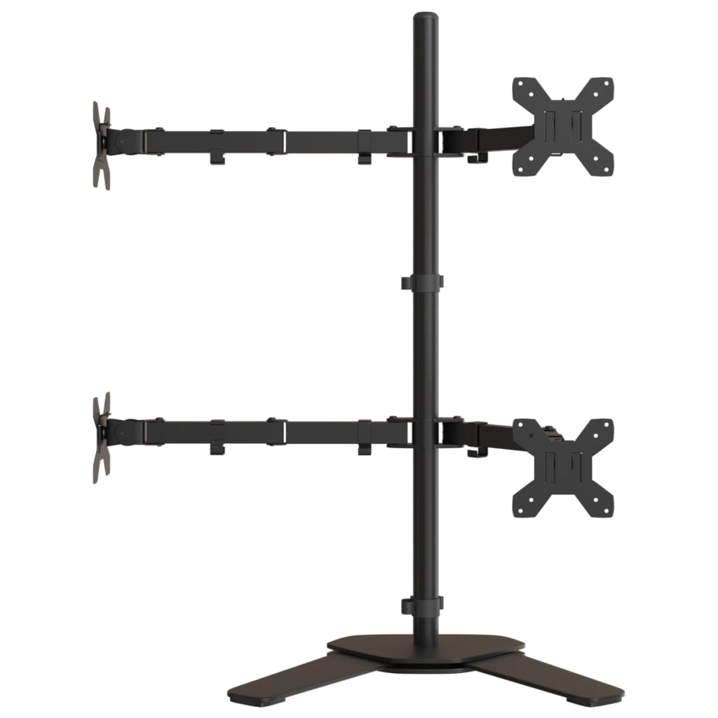 Nosač za monitor crni čelični VESA 75/100 mm