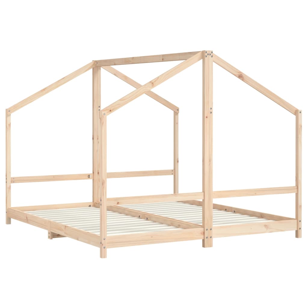 Okvir za dječji krevet 2x(90x200) cm od masivne borovine