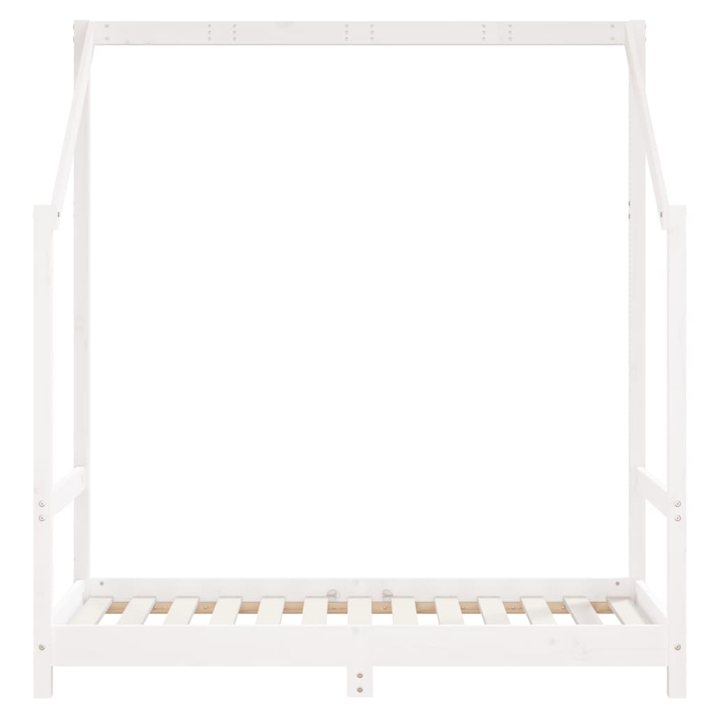Okvir za dječji krevet bijeli 2x(70x140) cm od masivne borovine