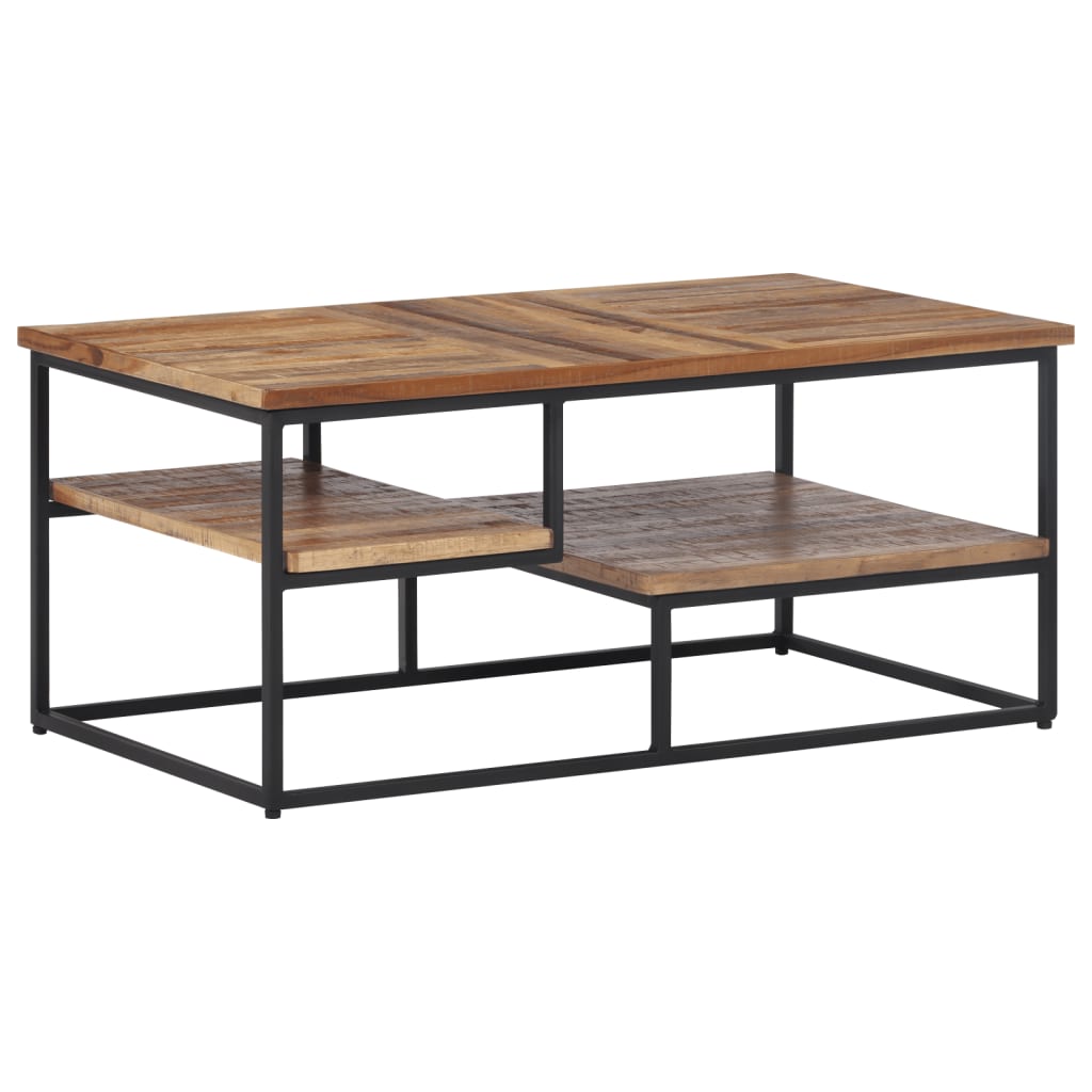 Stolić za kavu 90 x 50 x 39 cm od masivne obnovljene tikovine