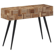 Konzolni stol 110 x 34 x 80 cm od masivne obnovljene tikovine