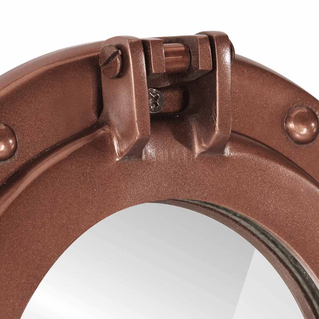 Viseće zidno ogledalo Ø 30 cm od aluminija i stakla
