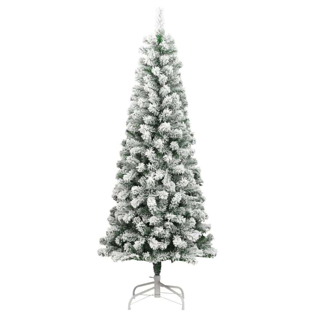 Umjetno božićno drvce sa šarkama i snijegom 240 cm