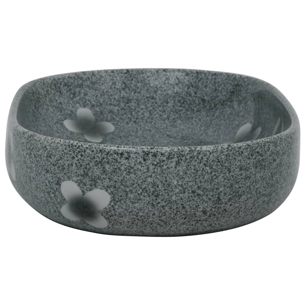 Nadgradni umivaonik plavi ovalni 59 x 40 x 14 cm keramički