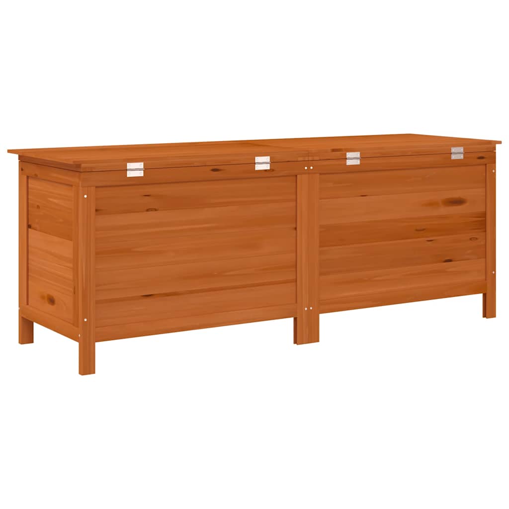 Vrtna kutija za pohranu smeđa 150x50x56,5 cm masivna jelovina
