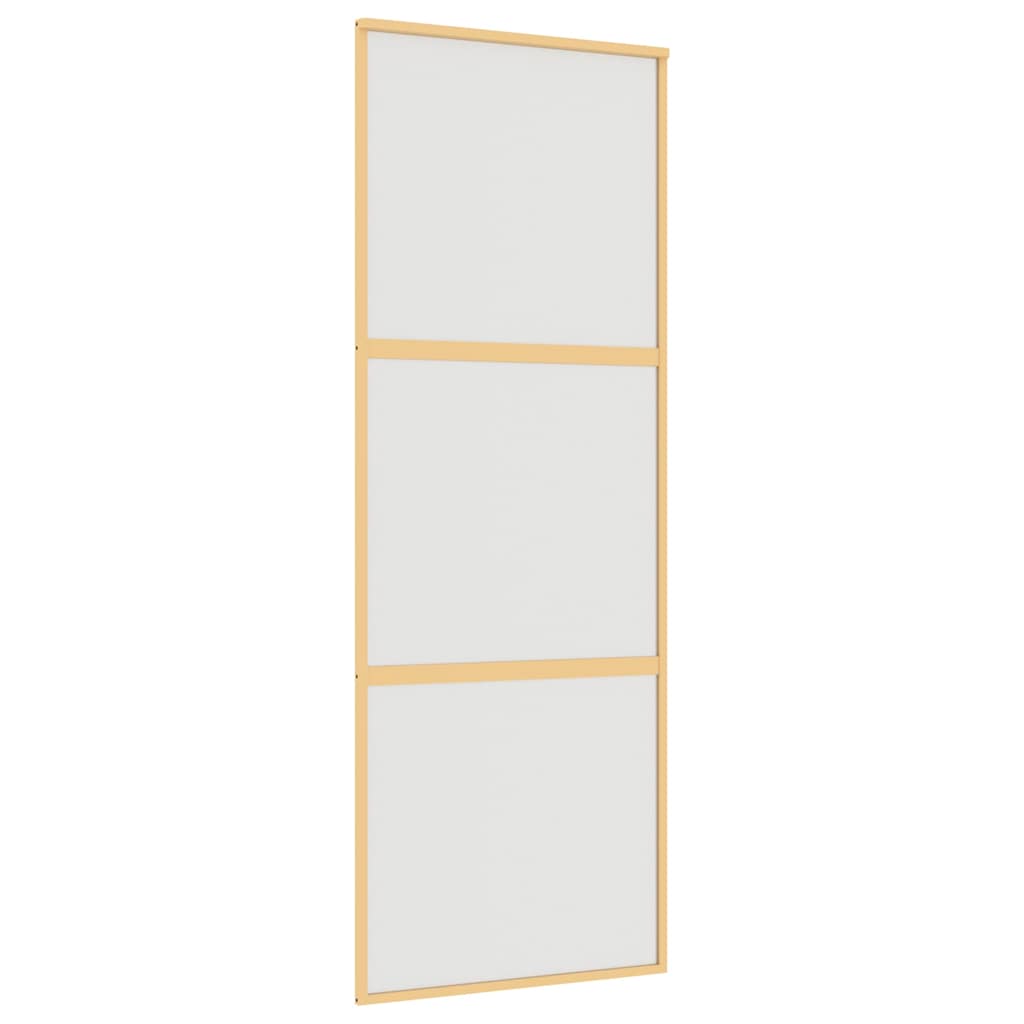Klizna vrata zlatna 76x205 cm matirano staklo ESG i aluminij