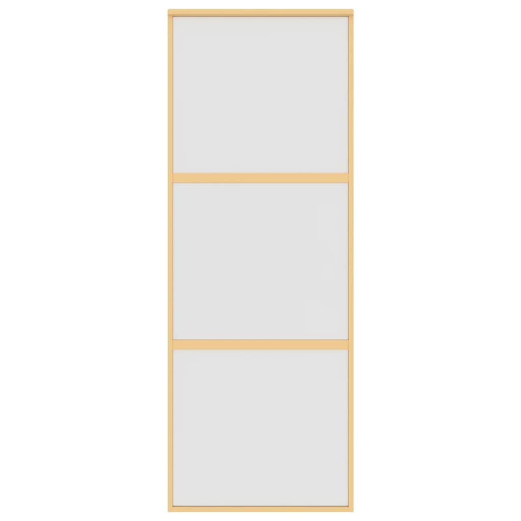 Klizna vrata zlatna 76x205 cm matirano staklo ESG i aluminij