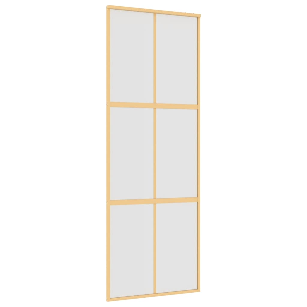 Klizna vrata zlatna 76x205 cm matirano staklo ESG i aluminij