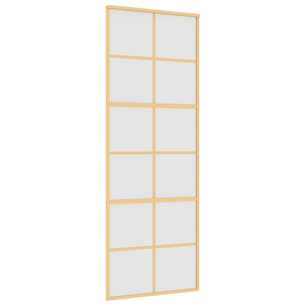 Klizna vrata zlatna 76x205 cm matirano staklo ESG i aluminij