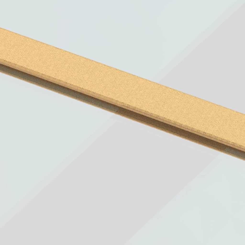 Klizna vrata zlatna 76x205 cm prozirno staklo ESG i aluminij