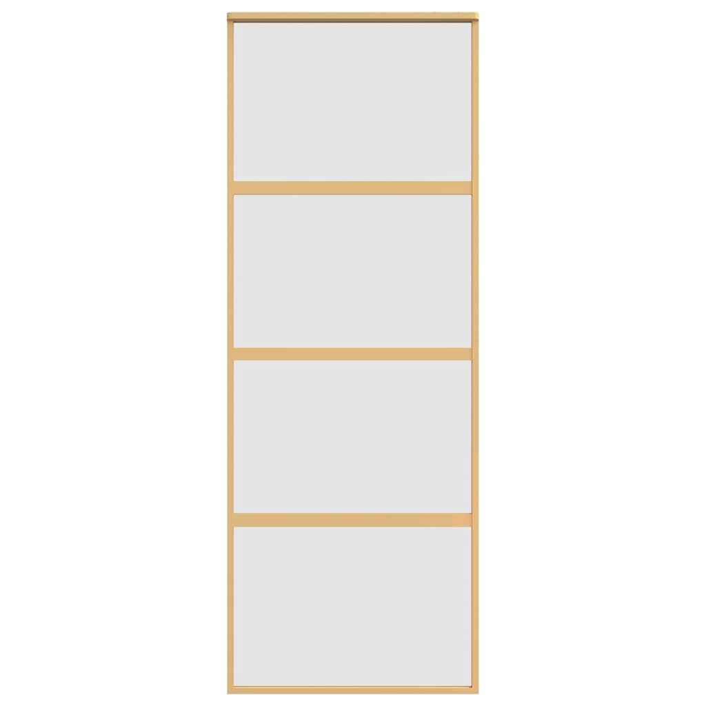 Klizna vrata zlatna 76x205 cm matirano staklo ESG i aluminij