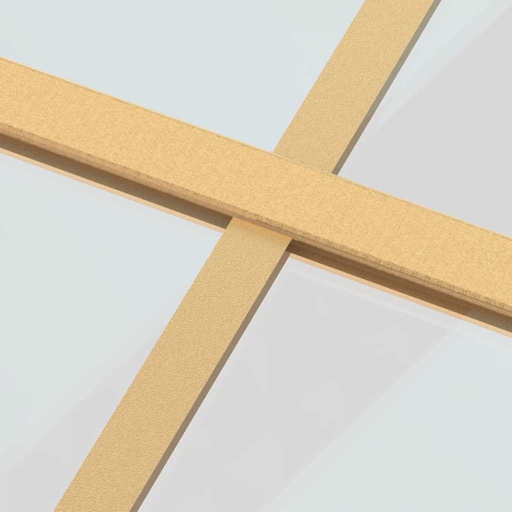 Klizna vrata zlatna 90 x 205 cm prozirno staklo ESG i aluminij
