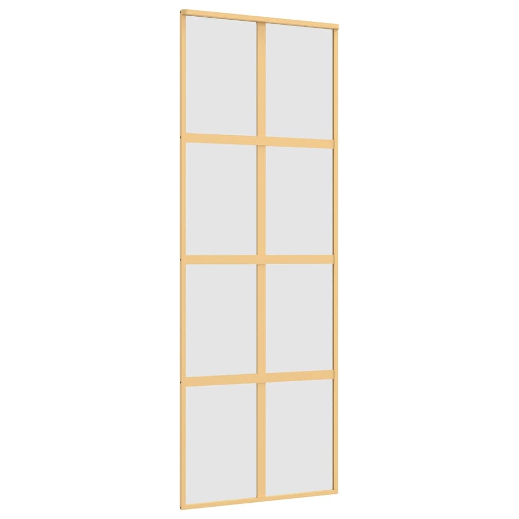 Klizna vrata zlatna 76x205 cm matirano staklo ESG i aluminij