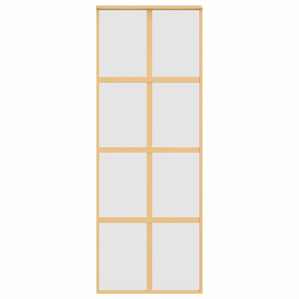 Klizna vrata zlatna 76x205 cm matirano staklo ESG i aluminij