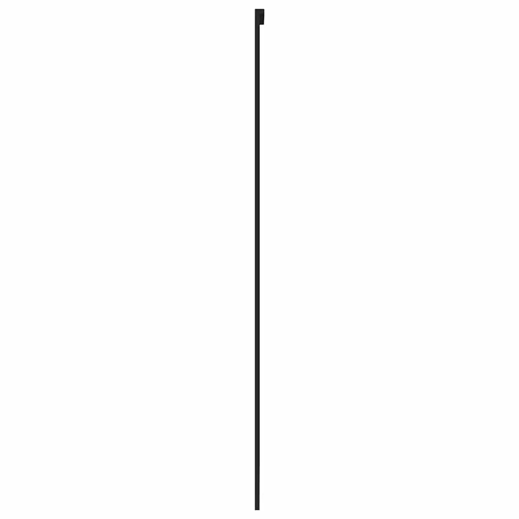 Klizna vrata crna 76x205 cm od kaljenog stakla i aluminija