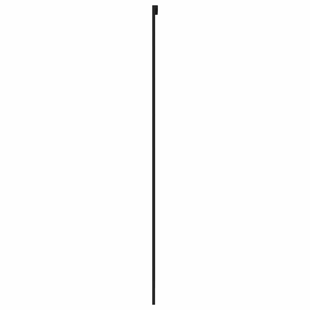 Klizna vrata crna 76x205 cm od kaljenog stakla i aluminija