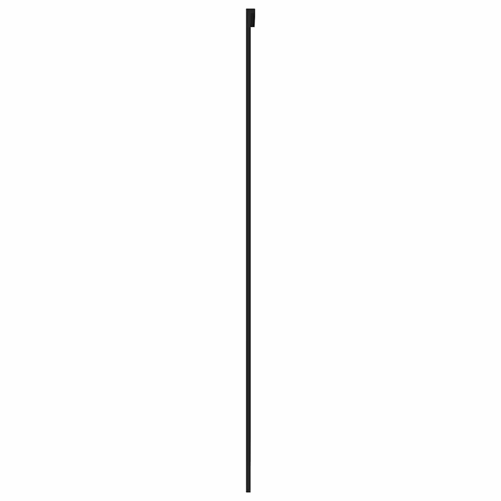 Klizna vrata crna 102,5x205 cm od kaljenog stakla i aluminija
