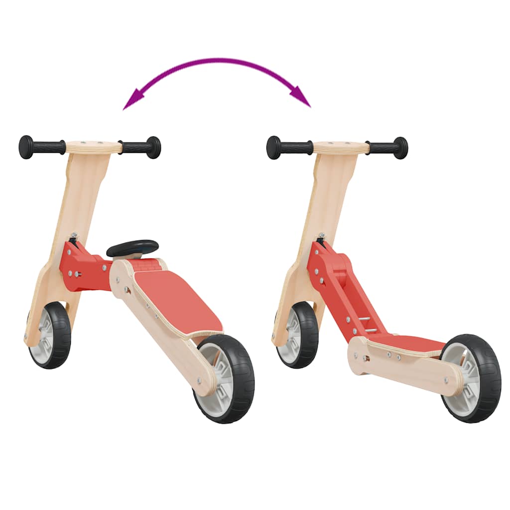 Dječji romobil 2-u-1 crveni