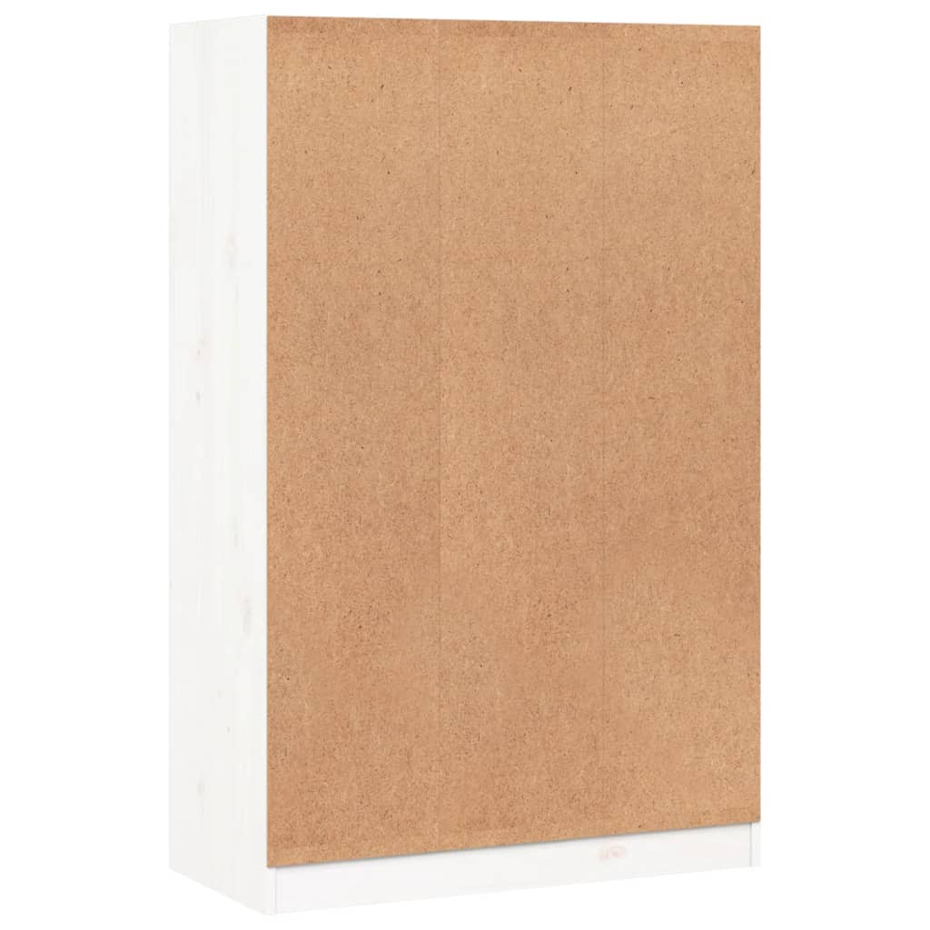 Regal za knjige bijeli 70 x 33 x 110 cm od masivne borovine