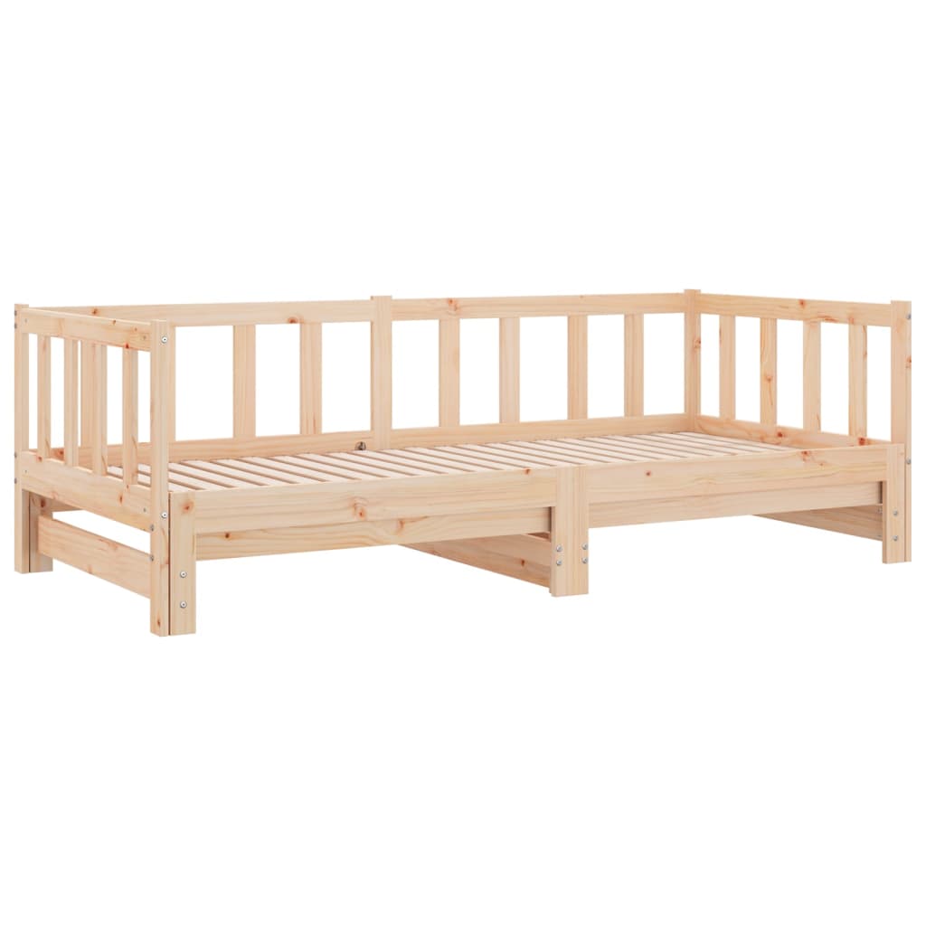 Dnevni krevet na razvlačenje 90 x 190 cm od masivne borovine