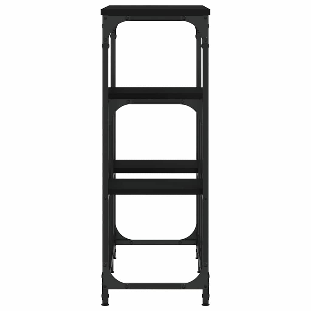 Konzolni stol crni 89,5 x 28 x 76 cm od konstruiranog drva
