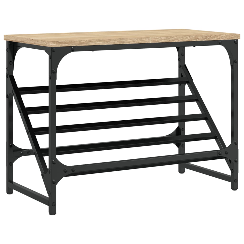 Stalak za cipele boja hrasta 60x30x45 cm konstruirano drvo
