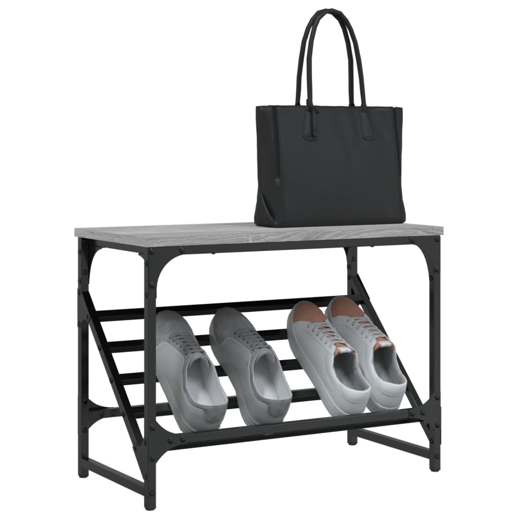 Stalak za cipele boja hrasta 60x30x45 cm konstruirano drvo