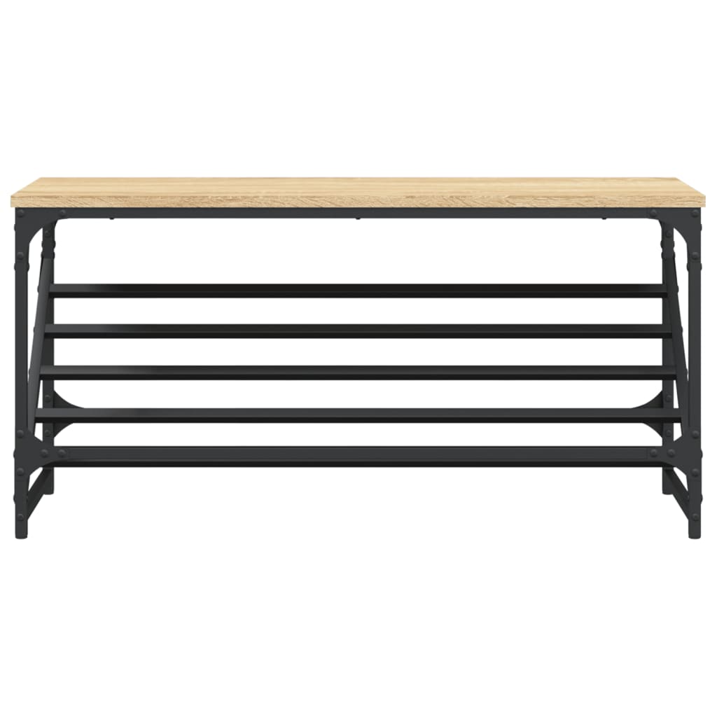 Stalak za cipele boja hrasta 90 x 30 x 45 cm konstruirano drvo