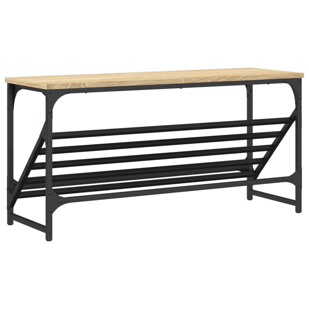 Stalak za cipele boja hrasta 90 x 30 x 45 cm konstruirano drvo
