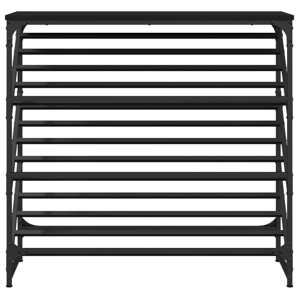 Stalak za cipele crni 90x30x85 cm od konstruiranog drva