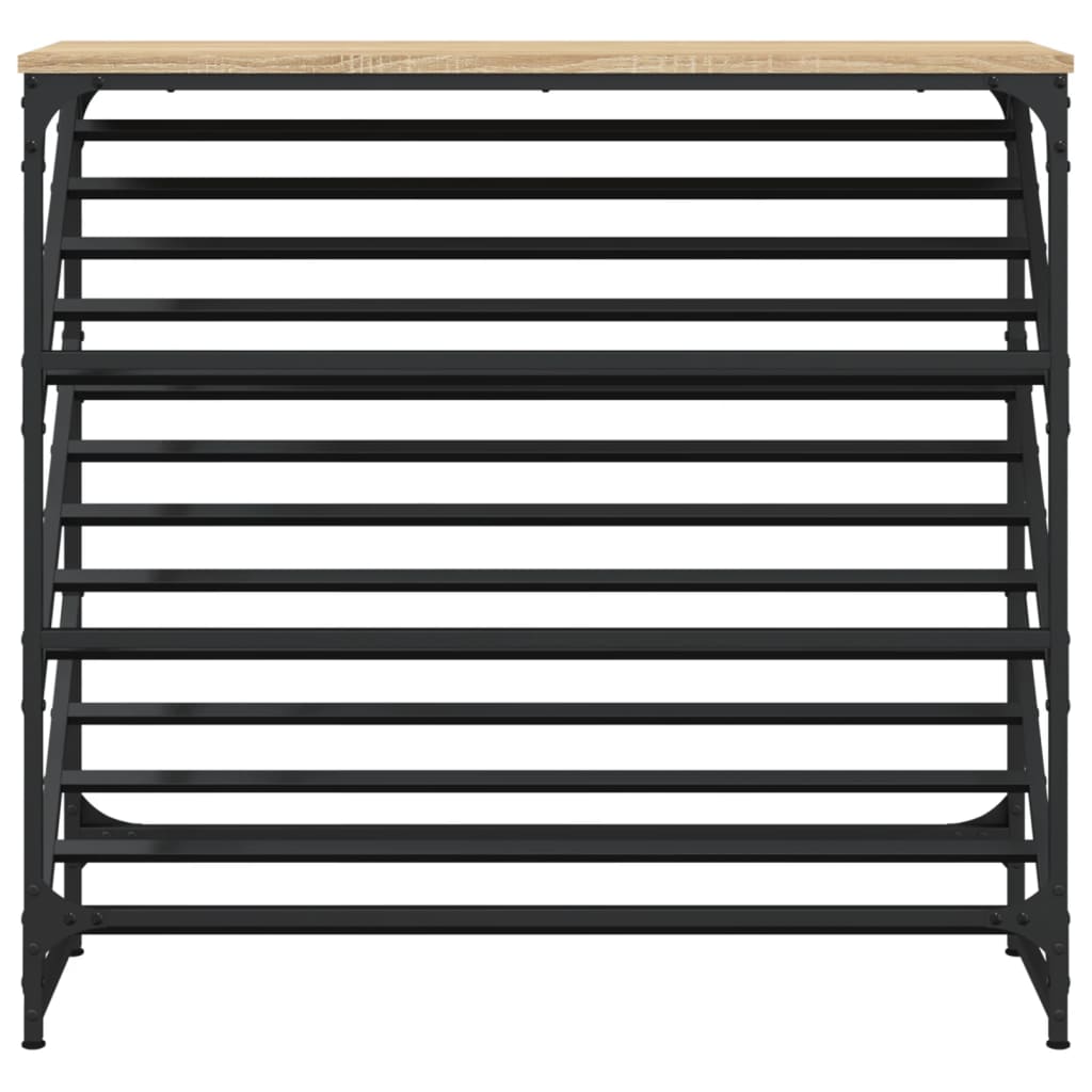 Stalak za cipele boja hrasta 90x30x85 cm konstruirano drvo