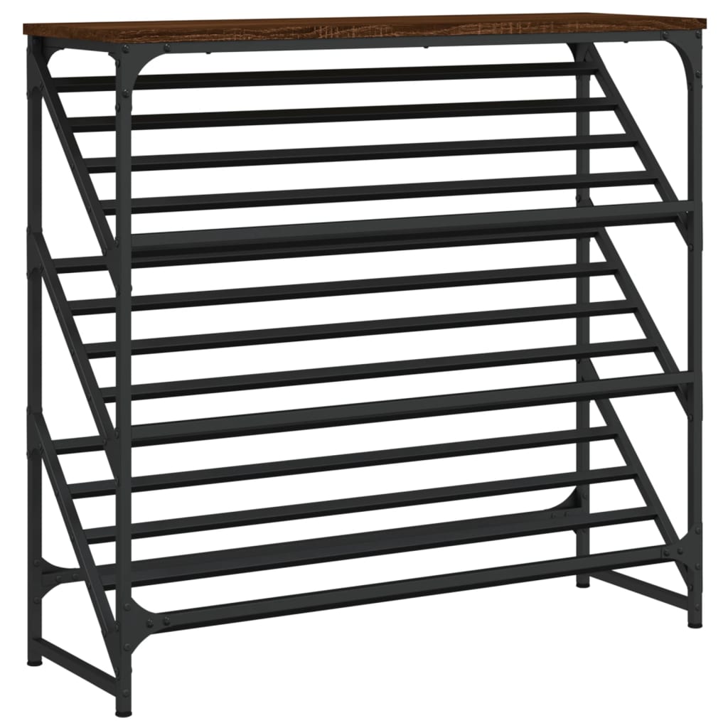Stalak za cipele boja hrasta 90x30x85 cm konstruirano drvo