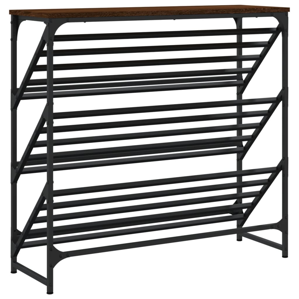 Stalak za cipele boja hrasta 90x30x85 cm konstruirano drvo