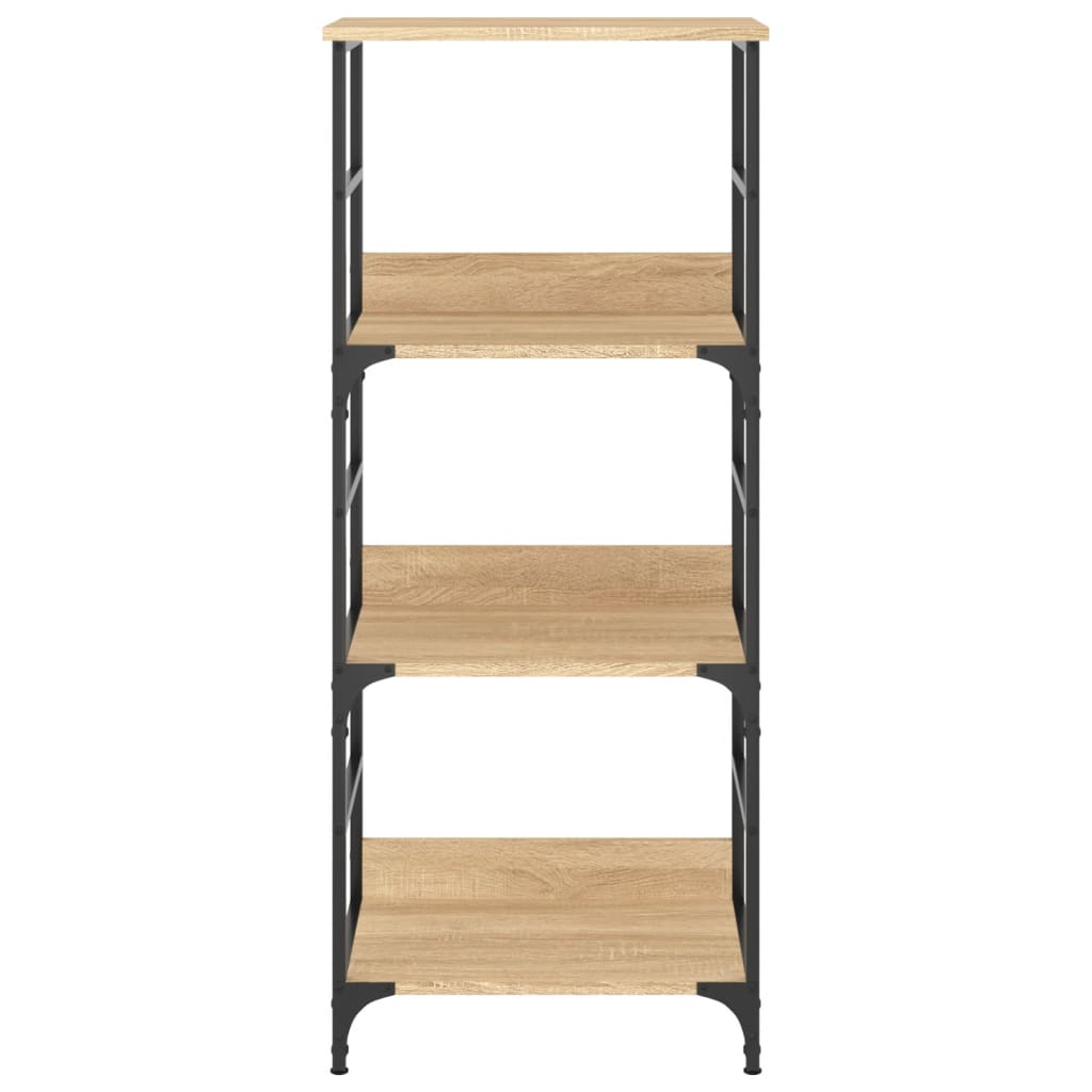 Polica za knjige boja hrasta 50x33x117,5 cm konstruirano drvo