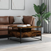 Stolić za kavu boja hrasta 80 x 80 x 45 cm konstruirano drvo