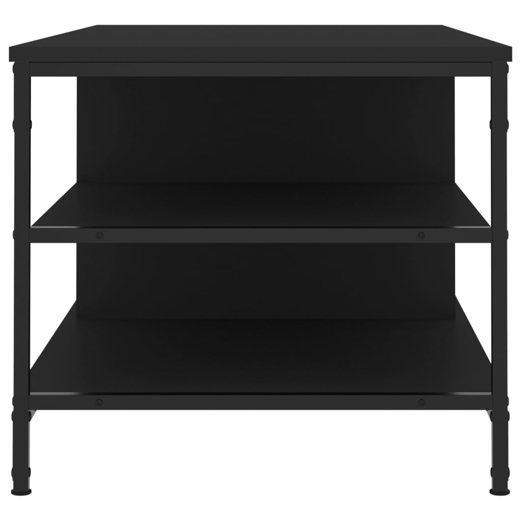 Stolić za kavu crni 100 x 50 x 45 cm od konstruiranog drva
