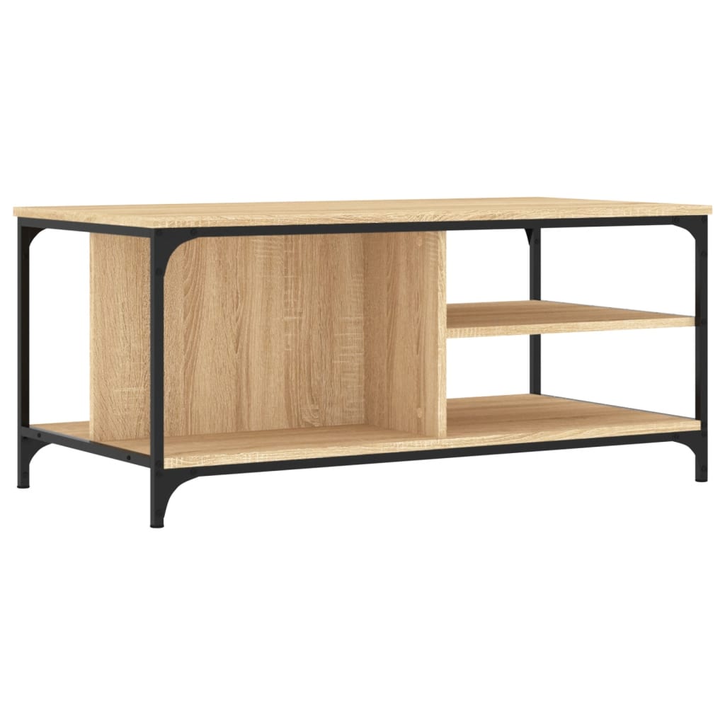 Stolić za kavu boja hrasta 100 x 50 x 45 cm konstruirano drvo